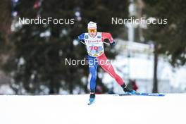 04.02.2023, Toblach, Italy (ITA): Jules Lapierre (FRA) - FIS world cup cross-country, 10km, Toblach (ITA). www.nordicfocus.com. © Modica/NordicFocus. Every downloaded picture is fee-liable.