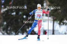 04.02.2023, Toblach, Italy (ITA): Jules Lapierre (FRA) - FIS world cup cross-country, 10km, Toblach (ITA). www.nordicfocus.com. © Modica/NordicFocus. Every downloaded picture is fee-liable.
