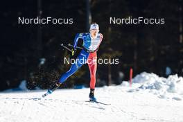 04.02.2023, Toblach, Italy (ITA): Delphine Claudel (FRA) - FIS world cup cross-country, 10km, Toblach (ITA). www.nordicfocus.com. © Modica/NordicFocus. Every downloaded picture is fee-liable.
