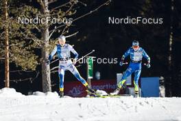 04.02.2023, Toblach, Italy (ITA): Frida Karlsson (SWE), Kamila Makhmutova (KAZ), (l-r)  - FIS world cup cross-country, 10km, Toblach (ITA). www.nordicfocus.com. © Modica/NordicFocus. Every downloaded picture is fee-liable.