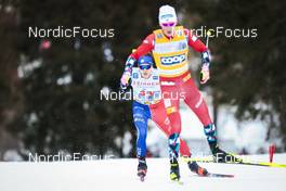04.02.2023, Toblach, Italy (ITA): Victor Lovera (FRA) - FIS world cup cross-country, 10km, Toblach (ITA). www.nordicfocus.com. © Modica/NordicFocus. Every downloaded picture is fee-liable.