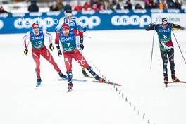 03.02.2023, Toblach, Italy (ITA): Valerio Grond (SUI), Haavard Solaas Taugboel (NOR), Federico Pellegrino (ITA), (l-r)  - FIS world cup cross-country, individual sprint, Toblach (ITA). www.nordicfocus.com. © Modica/NordicFocus. Every downloaded picture is fee-liable.
