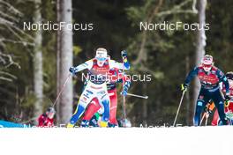 03.02.2023, Toblach, Italy (ITA): Maja Dahlqvist (SWE), Laura Gimmler (GER), (l-r)  - FIS world cup cross-country, individual sprint, Toblach (ITA). www.nordicfocus.com. © Modica/NordicFocus. Every downloaded picture is fee-liable.