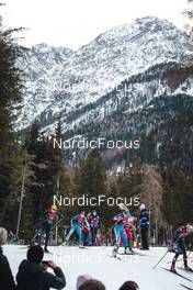 03.02.2023, Toblach, Italy (ITA): Coletta Rydzek (GER), Kerttu Niskanen (FIN), Jasmi Joensuu (FIN), (l-r)  - FIS world cup cross-country, individual sprint, Toblach (ITA). www.nordicfocus.com. © Modica/NordicFocus. Every downloaded picture is fee-liable.