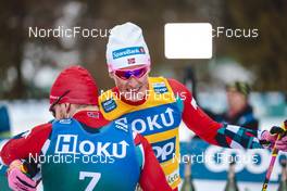 03.02.2023, Toblach, Italy (ITA): Haavard Solaas Taugboel (NOR), Johannes Hoesflot Klaebo (NOR), (l-r)  - FIS world cup cross-country, individual sprint, Toblach (ITA). www.nordicfocus.com. © Modica/NordicFocus. Every downloaded picture is fee-liable.