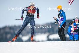 03.02.2023, Toblach, Italy (ITA): Julia Kern (USA) - FIS world cup cross-country, individual sprint, Toblach (ITA). www.nordicfocus.com. © Modica/NordicFocus. Every downloaded picture is fee-liable.