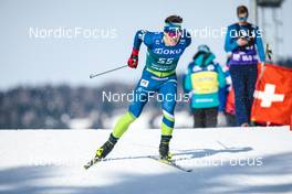 03.02.2023, Toblach, Italy (ITA): Izidor Karnicar (SLO) - FIS world cup cross-country, individual sprint, Toblach (ITA). www.nordicfocus.com. © Modica/NordicFocus. Every downloaded picture is fee-liable.
