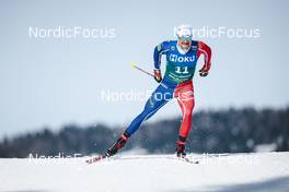 03.02.2023, Toblach, Italy (ITA): Renaud Jay (FRA) - FIS world cup cross-country, individual sprint, Toblach (ITA). www.nordicfocus.com. © Modica/NordicFocus. Every downloaded picture is fee-liable.