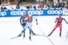 03.02.2023, Toblach, Italy (ITA): Laura Gimmler (GER), Maja Dahlqvist (SWE), Mathilde Myhrvold (NOR), (l-r)  - FIS world cup cross-country, individual sprint, Toblach (ITA). www.nordicfocus.com. © Modica/NordicFocus. Every downloaded picture is fee-liable.