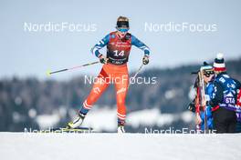 03.02.2023, Toblach, Italy (ITA): Katerina Janatova (CZE) - FIS world cup cross-country, individual sprint, Toblach (ITA). www.nordicfocus.com. © Modica/NordicFocus. Every downloaded picture is fee-liable.
