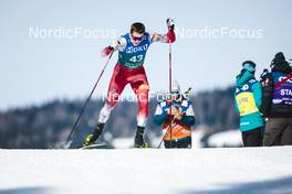 03.02.2023, Toblach, Italy (ITA): Lukas Mrkonjic (AUT) - FIS world cup cross-country, individual sprint, Toblach (ITA). www.nordicfocus.com. © Modica/NordicFocus. Every downloaded picture is fee-liable.