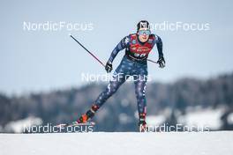 03.02.2023, Toblach, Italy (ITA): Lauren Jortberg (USA) - FIS world cup cross-country, individual sprint, Toblach (ITA). www.nordicfocus.com. © Modica/NordicFocus. Every downloaded picture is fee-liable.