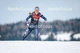 03.02.2023, Toblach, Italy (ITA): Hailey Swirbul (USA) - FIS world cup cross-country, individual sprint, Toblach (ITA). www.nordicfocus.com. © Modica/NordicFocus. Every downloaded picture is fee-liable.