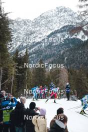 03.02.2023, Toblach, Italy (ITA): Verneri Poikonen (FIN), Lukas Mrkonjic (AUT), (l-r)  - FIS world cup cross-country, individual sprint, Toblach (ITA). www.nordicfocus.com. © Modica/NordicFocus. Every downloaded picture is fee-liable.