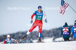 03.02.2023, Toblach, Italy (ITA): Yonathan Jesus Fernandez (CHI) - FIS world cup cross-country, individual sprint, Toblach (ITA). www.nordicfocus.com. © Modica/NordicFocus. Every downloaded picture is fee-liable.