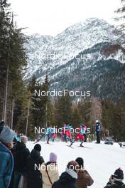 03.02.2023, Toblach, Italy (ITA): Federico Pellegrino (ITA), Jules Chappaz (FRA), Ondrej Cerny (CZE), Haavard Solaas Taugboel (NOR), (l-r)  - FIS world cup cross-country, individual sprint, Toblach (ITA). www.nordicfocus.com. © Modica/NordicFocus. Every downloaded picture is fee-liable.