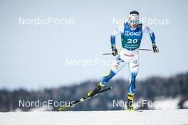 03.02.2023, Toblach, Italy (ITA): Johan Haeggstroem (SWE) - FIS world cup cross-country, individual sprint, Toblach (ITA). www.nordicfocus.com. © Modica/NordicFocus. Every downloaded picture is fee-liable.