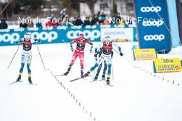 03.02.2023, Toblach, Italy (ITA): Maja Dahlqvist (SWE), Jonna Sundling (SWE), (l-r), (l-r)  - FIS world cup cross-country, individual sprint, Toblach (ITA). www.nordicfocus.com. © Modica/NordicFocus. Every downloaded picture is fee-liable.
