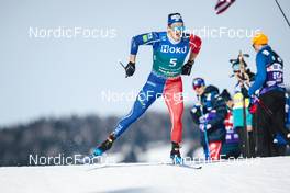 03.02.2023, Toblach, Italy (ITA): Jules Chappaz (FRA) - FIS world cup cross-country, individual sprint, Toblach (ITA). www.nordicfocus.com. © Modica/NordicFocus. Every downloaded picture is fee-liable.