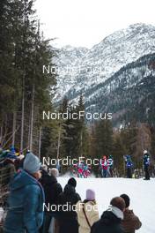 03.02.2023, Toblach, Italy (ITA): Federico Pellegrino (ITA), Haavard Solaas Taugboel (NOR), Jules Chappaz (FRA), (l-r)  - FIS world cup cross-country, individual sprint, Toblach (ITA). www.nordicfocus.com. © Modica/NordicFocus. Every downloaded picture is fee-liable.