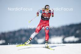 03.02.2023, Toblach, Italy (ITA): Katharina Komatz (AUT) - FIS world cup cross-country, individual sprint, Toblach (ITA). www.nordicfocus.com. © Modica/NordicFocus. Every downloaded picture is fee-liable.