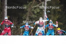 03.02.2023, Toblach, Italy (ITA): Ane Appelkvist Stenseth (NOR), Emma Ribom (SWE), Jasmi Joensuu (FIN), (l-r)  - FIS world cup cross-country, individual sprint, Toblach (ITA). www.nordicfocus.com. © Modica/NordicFocus. Every downloaded picture is fee-liable.