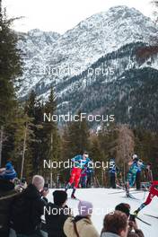 03.02.2023, Toblach, Italy (ITA): Ludek Seller (CZE), James Clugnet (GBR), (l-r)  - FIS world cup cross-country, individual sprint, Toblach (ITA). www.nordicfocus.com. © Modica/NordicFocus. Every downloaded picture is fee-liable.