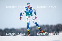 03.02.2023, Toblach, Italy (ITA): Calle Halfvarsson (SWE) - FIS world cup cross-country, individual sprint, Toblach (ITA). www.nordicfocus.com. © Modica/NordicFocus. Every downloaded picture is fee-liable.