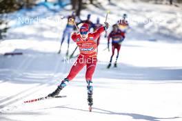 05.02.2023, Toblach, Italy (ITA): Simen Hegstad Krueger (NOR) - FIS world cup cross-country, relay, Toblach (ITA). www.nordicfocus.com. © Modica/NordicFocus. Every downloaded picture is fee-liable.
