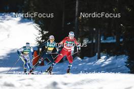 05.02.2023, Toblach, Italy (ITA): Moa Ilar (SWE), Pia Fink (GER), Ingvild Flugstad Oestberg (NOR), (l-r)  - FIS world cup cross-country, relay, Toblach (ITA). www.nordicfocus.com. © Modica/NordicFocus. Every downloaded picture is fee-liable.