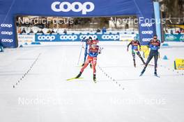 05.02.2023, Toblach, Italy (ITA): Roman Furger (SUI), Kevin Bolger (USA), (l-r)  - FIS world cup cross-country, relay, Toblach (ITA). www.nordicfocus.com. © Modica/NordicFocus. Every downloaded picture is fee-liable.