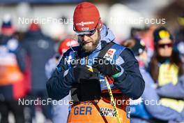 05.02.2023, Toblach, Italy (ITA): Technician of team Germany - FIS world cup cross-country, relay, Toblach (ITA). www.nordicfocus.com. © Modica/NordicFocus. Every downloaded picture is fee-liable.