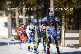 05.02.2023, Toblach, Italy (ITA): Maria Hartz Melling (NOR), Laura Gimmler (GER), (l-r)  - FIS world cup cross-country, relay, Toblach (ITA). www.nordicfocus.com. © Modica/NordicFocus. Every downloaded picture is fee-liable.