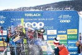 05.02.2023, Toblach, Italy (ITA): Federico Pellegrino (ITA) - FIS world cup cross-country, relay, Toblach (ITA). www.nordicfocus.com. © Modica/NordicFocus. Every downloaded picture is fee-liable.