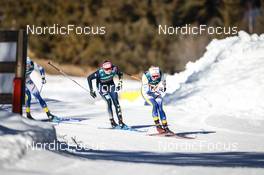 05.02.2023, Toblach, Italy (ITA): Laura Gimmler (GER), Emma Ribom (SWE), (l-r)  - FIS world cup cross-country, relay, Toblach (ITA). www.nordicfocus.com. © Modica/NordicFocus. Every downloaded picture is fee-liable.