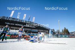 05.02.2023, Toblach, Italy (ITA): Ebba Andersson (SWE), Emma Ribom (SWE), Jonna Sundling (SWE), (l-r)  - FIS world cup cross-country, relay, Toblach (ITA). www.nordicfocus.com. © Modica/NordicFocus. Every downloaded picture is fee-liable.