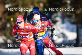 05.02.2023, Toblach, Italy (ITA): Jules Lapierre (FRA) - FIS world cup cross-country, relay, Toblach (ITA). www.nordicfocus.com. © Modica/NordicFocus. Every downloaded picture is fee-liable.