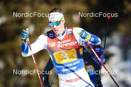 05.02.2023, Toblach, Italy (ITA): Johan Haeggstroem (SWE) - FIS world cup cross-country, relay, Toblach (ITA). www.nordicfocus.com. © Modica/NordicFocus. Every downloaded picture is fee-liable.