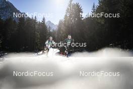 05.02.2023, Toblach, Italy (ITA): Moa Lundgren (SWE), Rosie Brennan (USA), (l-r)  - FIS world cup cross-country, relay, Toblach (ITA). www.nordicfocus.com. © Modica/NordicFocus. Every downloaded picture is fee-liable.