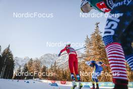 05.02.2023, Toblach, Italy (ITA): Heidi Weng (NOR), Emma Ribom (SWE), (l-r)  - FIS world cup cross-country, relay, Toblach (ITA). www.nordicfocus.com. © Modica/NordicFocus. Every downloaded picture is fee-liable.