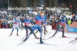 11.03.2023, Oslo, Norway (NOR): Gus Schumacher (USA), Thomas Bucher-Johannessen (NOR), (l-r)  - FIS world cup cross-country, mass men, Oslo (NOR). www.nordicfocus.com. © Modica/NordicFocus. Every downloaded picture is fee-liable.