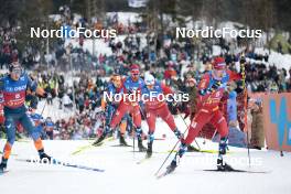 11.03.2023, Oslo, Norway (NOR): Hans Christer Holund (NOR), Martin Loewstroem Nyenget (NOR), (l-r)  - FIS world cup cross-country, mass men, Oslo (NOR). www.nordicfocus.com. © Modica/NordicFocus. Every downloaded picture is fee-liable.