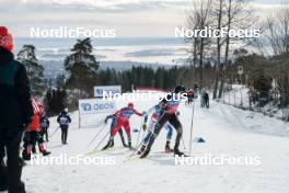11.03.2023, Oslo, Norway (NOR): Martin Kirkeberg Moerk (NOR), Ireneu Esteve Altimiras (AND), (l-r)  - FIS world cup cross-country, mass men, Oslo (NOR). www.nordicfocus.com. © Modica/NordicFocus. Every downloaded picture is fee-liable.