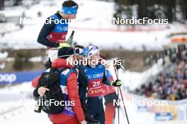 11.03.2023, Oslo, Norway (NOR): Jonas Dobler (GER), Florian Notz (GER), (l-r)  - FIS world cup cross-country, mass men, Oslo (NOR). www.nordicfocus.com. © Modica/NordicFocus. Every downloaded picture is fee-liable.