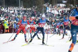 11.03.2023, Oslo, Norway (NOR): Harald Oestberg Amundsen (NOR), Florian Notz (GER), (l-r)  - FIS world cup cross-country, mass men, Oslo (NOR). www.nordicfocus.com. © Modica/NordicFocus. Every downloaded picture is fee-liable.