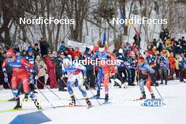 11.03.2023, Oslo, Norway (NOR): Clement Parisse (FRA), Olivier Leveille (CAN), (l-r)  - FIS world cup cross-country, mass men, Oslo (NOR). www.nordicfocus.com. © Modica/NordicFocus. Every downloaded picture is fee-liable.