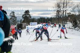 11.03.2023, Oslo, Norway (NOR): Scott Patterson (USA), Naoto Baba (JPN), (l-r)  - FIS world cup cross-country, mass men, Oslo (NOR). www.nordicfocus.com. © Modica/NordicFocus. Every downloaded picture is fee-liable.