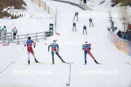 11.03.2023, Oslo, Norway (NOR): Naoto Baba (JPN), Lorenzo Romano (ITA), Clement Parisse (FRA), (l-r)  - FIS world cup cross-country, mass men, Oslo (NOR). www.nordicfocus.com. © Modica/NordicFocus. Every downloaded picture is fee-liable.