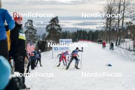 11.03.2023, Oslo, Norway (NOR): Martin Kirkeberg Moerk (NOR), Ireneu Esteve Altimiras (AND), (l-r)  - FIS world cup cross-country, mass men, Oslo (NOR). www.nordicfocus.com. © Modica/NordicFocus. Every downloaded picture is fee-liable.
