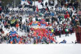 11.03.2023, Oslo, Norway (NOR): Johannes Hoesflot Klaebo (NOR), Paal Golberg (NOR), (l-r)  - FIS world cup cross-country, mass men, Oslo (NOR). www.nordicfocus.com. © Modica/NordicFocus. Every downloaded picture is fee-liable.